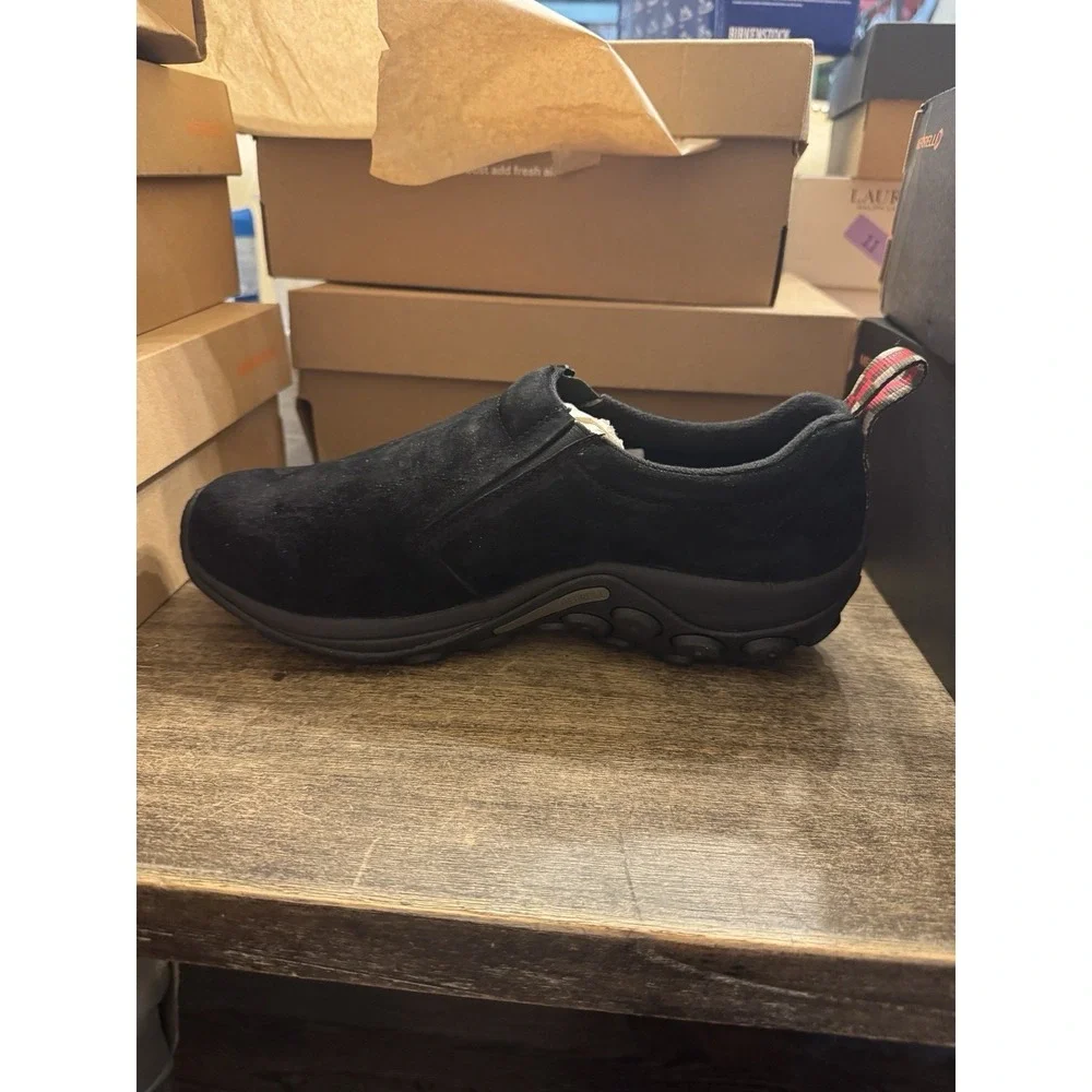 Merrell® Jungle Moc™ Slip-On Shoe in Midnight Black Size 11 Wide